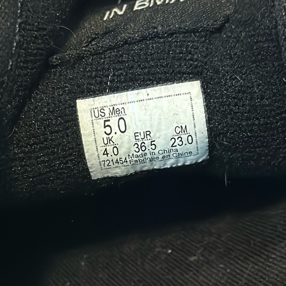 Black White Stripe Vans! - Picture 4 of 5